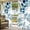 Blue, variant on 2 Panels Outdoor Curtains for Patio Waterproof 54"x84" Navy Blue Leaves Weatherproof Privacy Outsides Curtains, Summer Botanical Farmhouse Watercolor Leaf Grommet Thermal Drapes for Cabana Porch