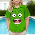 thumbnail image 6 of Piuwrlz Green Short Shirts Sleeve Teen Boys Graphic polo Pocket Pullover T Shirts Green Size 14 Years, 6 of 9