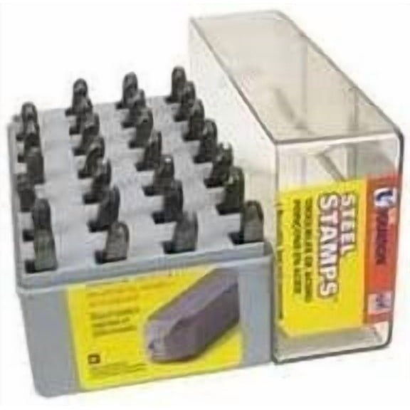 Ch Hanson 20200 Standard 1/8" Steel Letters Stamp Marking Set Case a Thru Z &