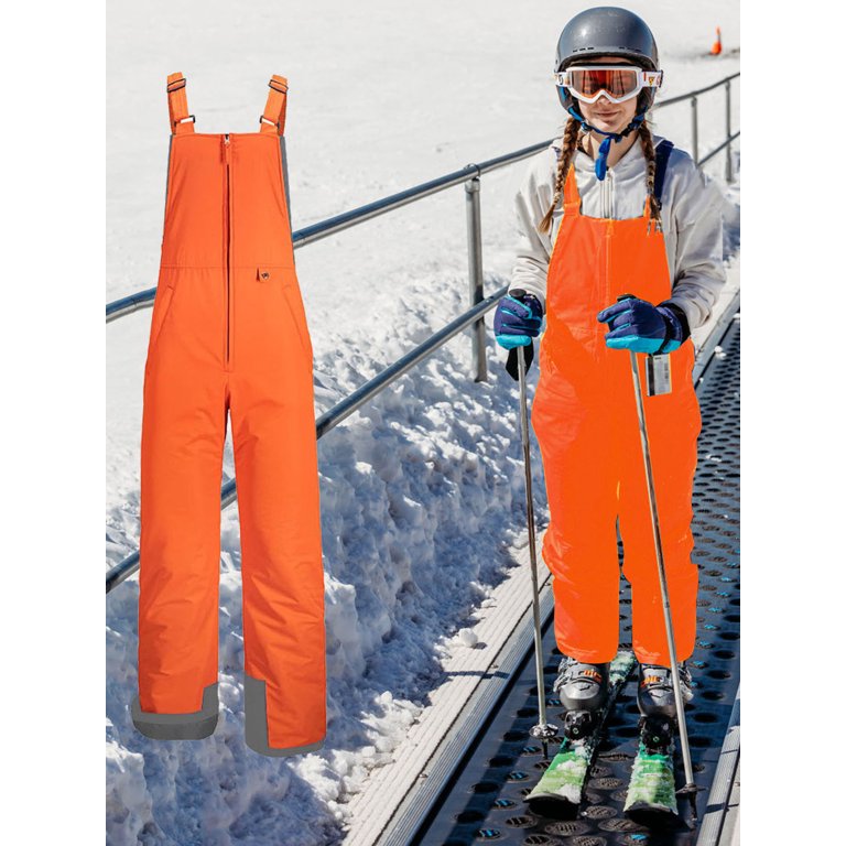 Kids Waterproof Snow Ski Bibs Overalls Snowboard Overalls Long Bib Pants  Dry Insulated Ski Pants for Teen Boys Girls 