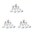thumbnail image 4 of maskred Mini House Tableware Set Miniature Kitchen Ornament Interesting 1/12 Scale Scene Layout Dinnerware Kit Models Props Blue flower 3Set, 4 of 6