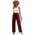 thumbnail image 2 of Pantalones de Salón de Pierna para Mujer, Color Rojo Ladrillo, Talla XL, 2 of 8
