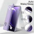 thumbnail image 5 of JETech Case for Samsung Galaxy Tab S10 FE / S9 FE 10.9-Inch with S Pen Holder, Clear Transparent Hard PC Back, Protective Tri-Fold Stand Tablet Cover, Auto Wake/Sleep (Light Purple), 5 of 6