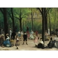 thumbnail image 2 of William James Glackens 24x19 Black Ornate Framed Double Matted Museum Art Print Titled: Cardes (1906), 2 of 5