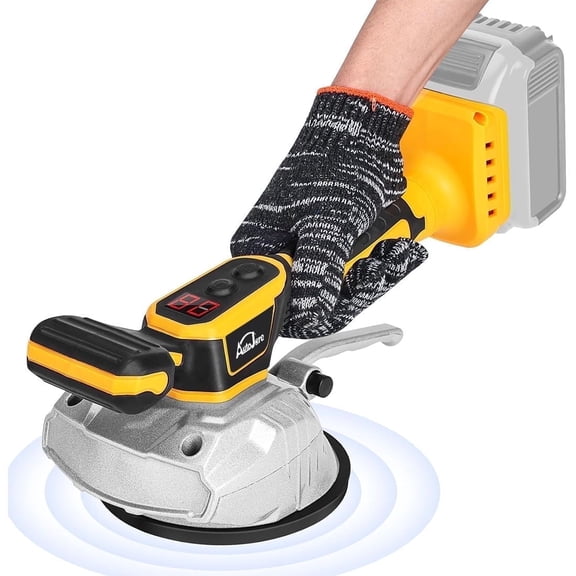 Cordless Tile Vibration Tool Fit for DeWALT 20V Max Battery: Portable Tiler Vibration Leveling Machine with 8 Adjustable Speed,Suction Cup,Digital Display for Floor,Tile,Wall