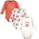 thumbnail image 1 of Hudson Baby Body unisex de algodón de manga larga con diseño de calabaza, paquete de 3, 18-24 meses, 1 of 1
