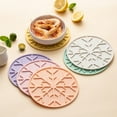 thumbnail image 2 of Anti-Scalding Mat Yellow Silicone Heat Resistant Mat Pad 7.5" Kitchen Countertop Protector(1Pcs) JASKFLY, 2 of 8