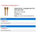 thumbnail image 2 of Caliper Bolt Kit - Compatible with 1993 - 2001 Saturn SW2 - Raybestos, 2 of 2