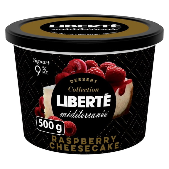 Liberté Méditerranée 9% Yogurt, Raspberry Cheesecake, 500 g