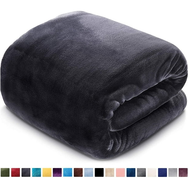 Fleece Blanket Queen Size Fuzzy Soft Plush Blanket 330GSM for All