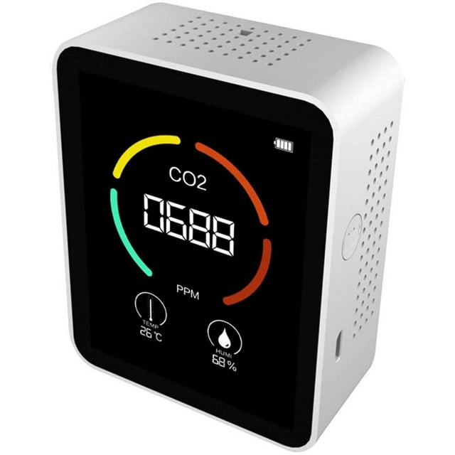 OUTAD Air Quality Carbon Dioxide Monitors Three In One Carbon Dioxide Hygrometer Combined Pollution Instrument Temperature Sensor