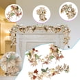 thumbnail image 3 of MODANU Fall Garland 5.7ft Autumn Maples Leaf Pumpkin Berry Garland - Thanksgiving Mantle Fireplace Farmhouse Harvest Decorations for Home Outdoor Indoor Porch, 3 of 7