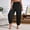 Black women plus size palazzo pants a1, variant on Women Plus Size Elastic Waist Flowy Harem Pants Long Casual Lounge Solid Basic Loungewear Loose Party Palazzo Trousers, Black 3XL