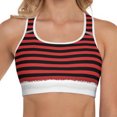 thumbnail image 2 of Débardeurs Dos Nageur pour Femmes Col Rond Imprimé Sans Manches Crop Tops Décontractés Confortables Ajustés pour l'Été, 2 of 7