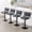 Black, variant on ENYLAY Adjustable Swivel Bar Stools Set of 4, Modern Faux Leather Counter Height Bar Chairs with Mid Back & Footrest for Kitchen Island Home Bar Pub, Black