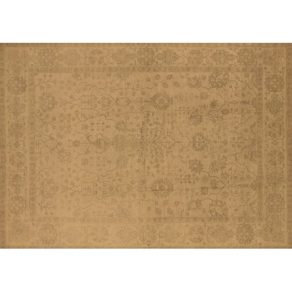 Ahgly Company Indoor Rectangle Oriental Brown Traditional Area Rugs, 2' x 4'