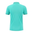 thumbnail image 6 of hoksml Men's Short Sleeve Polo Shirt Solid Color Casual Button Turn-down Collar Top Heavy Weight Tshirts Summer Comfortable Breathable Tee Shirts, 6 of 8