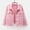Pink, variant on Turilly Womens Jackets Ladies Women Spring and Autumn Coats Warm Solid Long Sleeve Denim Jacket Outerwear