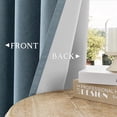 thumbnail image 5 of Blackout Curtains Panels for Living Room, 1 Panel, 50"*40", Microfiber Noise Reducing Thermal, Insulated Solid Ring Top, Blackout Window Drapes _ #01 _ Beige, 5 of 9