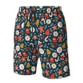 thumbnail image 4 of Honeii Shorts Décontractés pour Hommes avec Imprimé de Biscuits de Noël, Séchage Rapide, Plage - Petit, 4 of 6