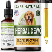 Dewormer for Dogs and Cats - Made in USA Broad Spectrum Worm Treatment - Eliminates & Prevents Tapeworms, Roundworms, Hookworms, Whipworms - Puppy & Kitten - All Breeds and Size - 2oz