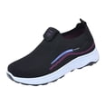 thumbnail image 3 of Willtoo Orthopedic Dress Shoes for Women Slip‑On Breathable Knit Mesh Casual Sneakers, Lightweight Non‑Slip Comfort Platform Walking Shoes, 3 of 5