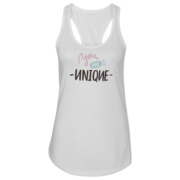 You Are Unique Racerback Tank Women -Image by Shutterstock, Female Medium