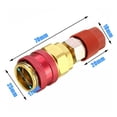 thumbnail image 2 of High/Low Side Extension R134A Quick Coupler Adapters Car Air Conditioning Fitting For A/C Manifold Gauge Set Type, 2 of 12