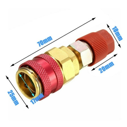 High Side Extension R134A Quick Coupler Adapters Car Air-Conditioning Fitting
