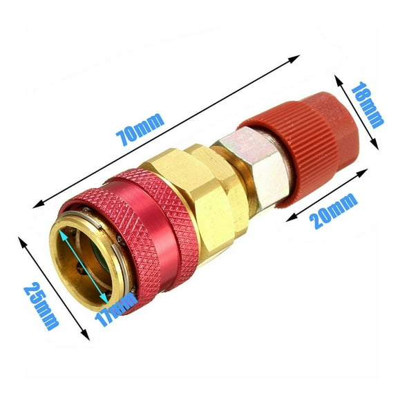 High Side Extension R134A Quick Coupler Adapters Car Air-Conditioning Fitting