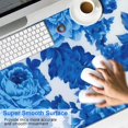 thumbnail image 2 of Long Mouse Pads for Desk,Pioneer Flower Floral Print Pattern Desk Mats on Top Of Desks, Desk Mouse Pad Extra Large with 3mm Non-Slip Base and Stitched Edge for Gaming,Office,Work,Home 47.3"x23.6", 2 of 6
