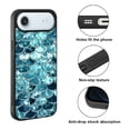 thumbnail image 2 of WIRESTER Shockproof Soft Rubber Cover Case for Apple iPhone 17 Air 6.6" 2025, Mermaid Scales Blue Wave, 2 of 5