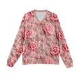 thumbnail image 5 of LWavelet Men's Valentine's Theme Graphic Sweater - Playful Pattern, Perfect for Valentine's Day Parties & Casual Leisure Pink XL, 5 of 5