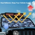 thumbnail image 4 of Jeiento Camouflage Blue Windshield Sun Shade Compatible with Jeep Wrangler JK JL Windshield Shade Heat Shield Windshield Cover Bolck UV Rays & Protect Car Interior, 4 of 6