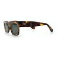 thumbnail image 6 of Hipster Thick Plastic Horn Rim Rectangle Gentleman Fashion Sunglasses Tortoise - Green, 6 of 8