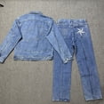 thumbnail image 4 of Corteiz Alcatraz jeans estrella chaqueta bordada high street retro pantalones cortos desgastados pantalones cinco cuartos de moda, 4 of 5