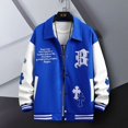 thumbnail image 1 of Abrigo de béisbol informal de Hip Hop para hombre, cazadora de uniforme de béisbol Unisex ajustada, tendencia juvenil, ropa universitaria de otoño, 1 of 5