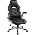 SmileMart Leather High Back Ergonomic Racing Office Chair