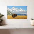 thumbnail image 2 of Elephant Stock Grand Teton Bison Bull Wall Art - Horizontal Canvas Wall Art - Living Room Wall Decor - Animal Canvas - Blue And Brown Decor - 12" x 8", 2 of 8