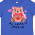 thumbnail image 4 of Inktastic My Granny Loves Me Bear and Hearts Boys or Girls Toddler T-Shirt, 4 of 5