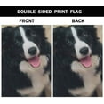 thumbnail image 3 of Border Collie Burlap Garden Flag Double Sided Premium Fabric Dog Pets Puppies Black and White Animal Outdoor Decoration Banner for Yard Lawn 12.5" x 18", 3 of 6