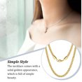 thumbnail image 3 of Jumpingount Necklace Simple Style Long Adjustable Sweater Corrosion Men Resistant Decoration Necklaces Accessories Cuba*Couple Chain Women Type3, 3 of 6