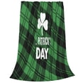thumbnail image 2 of Fotbe St Patrick's day Manta de Franela Acolchonada con Estampado, Súper Suave y Esponjosa, Extra Grande para Sofá, Cama, Uso Todo el Año-60"x50", 2 of 7