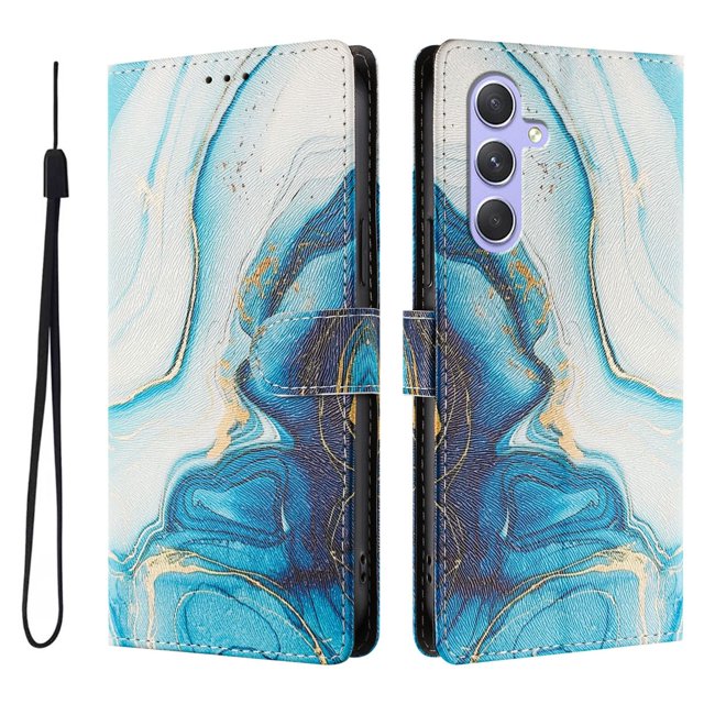 FOXDOCK Funda Tipo Cartera para Samsung Galaxy A55 con Soporte y Correa – Diseño de Patrones Lindos
