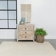 thumbnail image 2 of Mariska 3-drawer Wood Mandala Cabinet Distressed White, 2 of 13