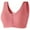Red, variant on Women Bra Comfortable Front Button No Steel Rings Gathering Collar Middle Aged And Elderly Vest Style Bras