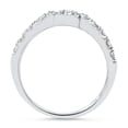 thumbnail image 3 of Pompeii 14K White Gold 3/8ct Diamond Wedding Anniversary Curved Guard Ring (G/H,I1), 3 of 6