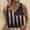 Multicolor 4th of july tank tops for women, variant on Wycnly 4th of July Tank Top for Women Independence Day Loose Knotted Camisole Shirt Vest Summer USA Flag Print V-Neck Sleeveless Fashion Blouses Black m
