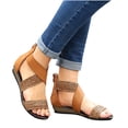 thumbnail image 4 of Zapatillas con punta abierta y tacón inclinado para mujer, sandalias cómodas, sandalias informales cómodas para la playa Wmkox8yii shjk7468, 4 of 8