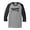 Heather Gray/Black, variant on Vintage Made in 1970 Great Adult Raglan 3/4 Sleeve Short Sleeve T-shirt-Medium Heather Gray/Black
